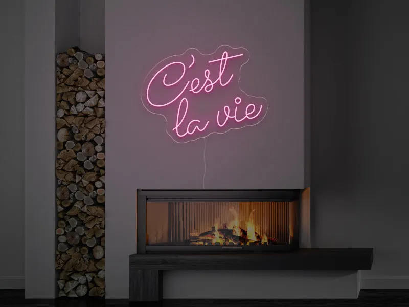 C'est la vie - Insegne al neon a LED